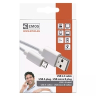 EMOS USB adatkábel A - micro B csatlakozó 1m