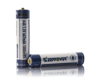 Keeppower AAA 1.5V Li-ion akku védő elektronikával USB csatlakozóval 667mAh